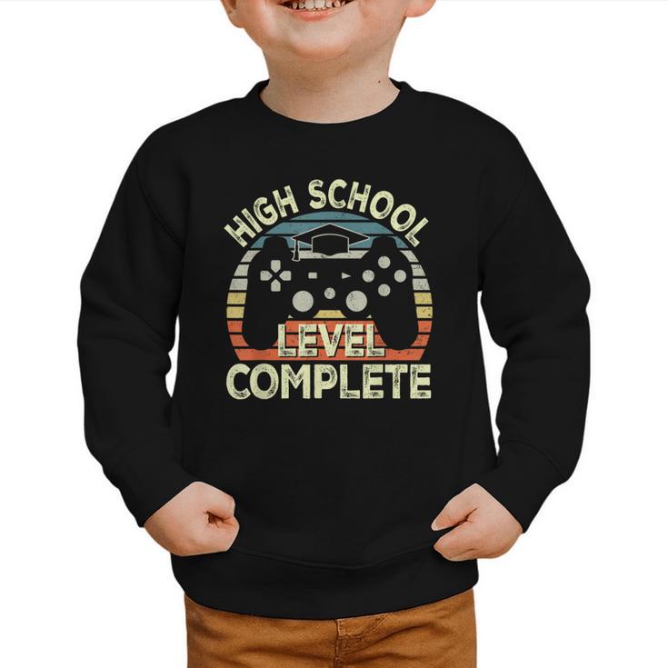 High School Level Unlocked Video Game Back To School Boys Graphic Toddler Sweatshirt
