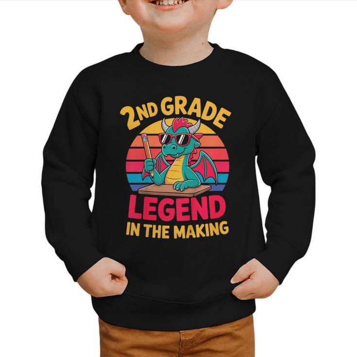 Kids 2nd Grade Dragon Boys Girls Back To School Graphic Toddler Sweatshirt