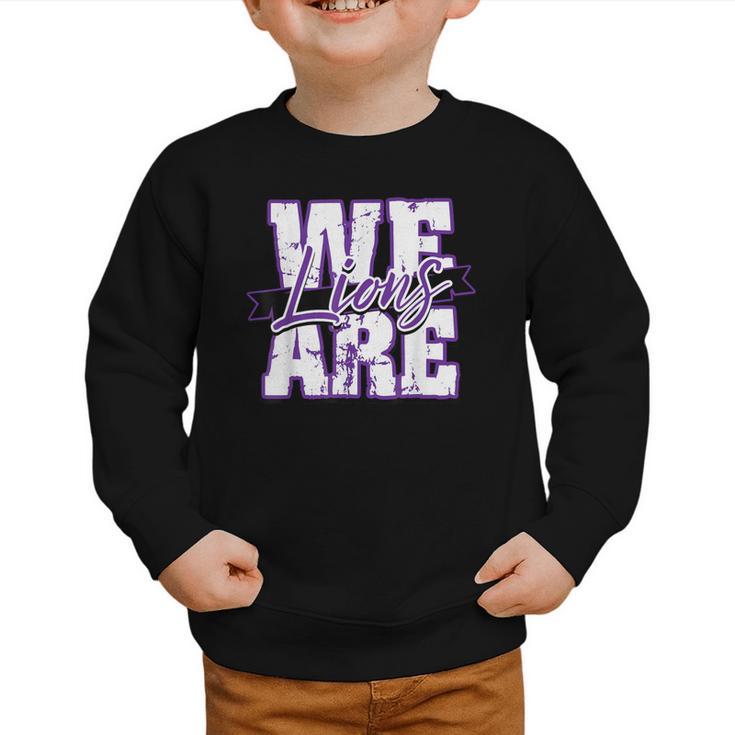 Lions Back To School Spirit P Graphic Toddler Sweatshirt