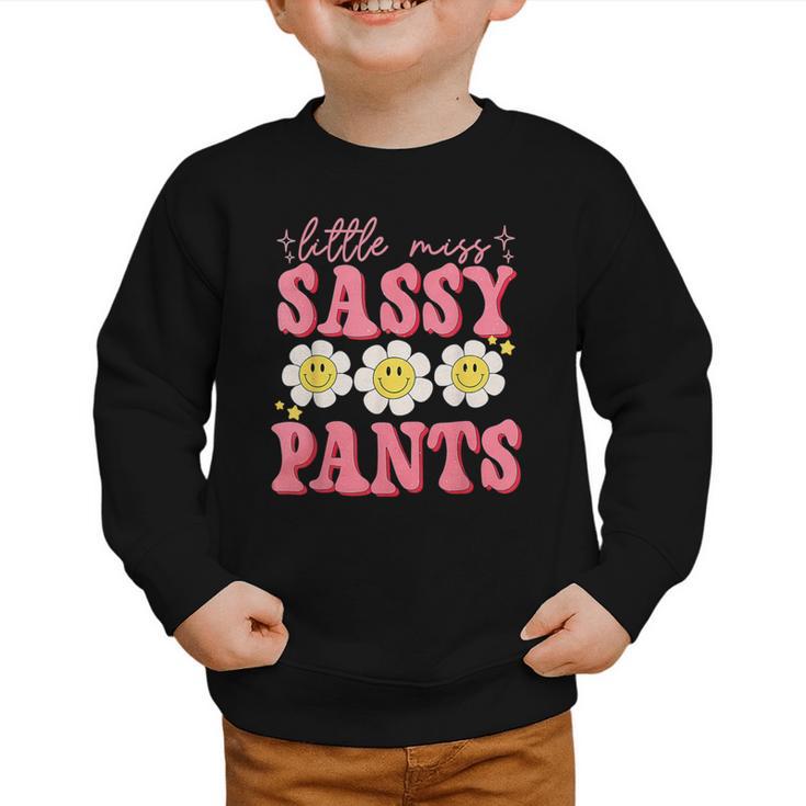 Little Miss Sassy Pants Back To School Girls Graphic Toddler Sweatshirt