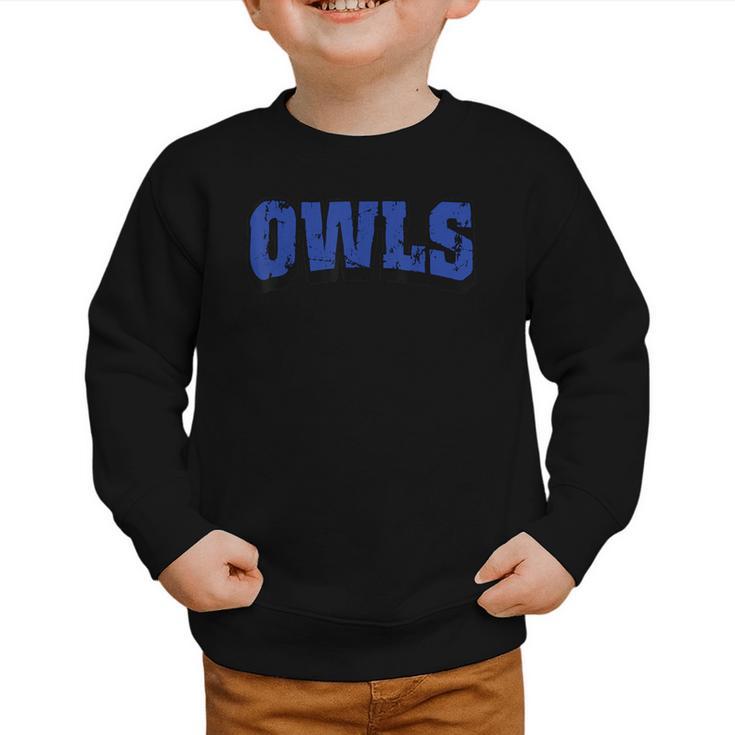 Owls Back To School Spirit B Graphic Toddler Sweatshirt