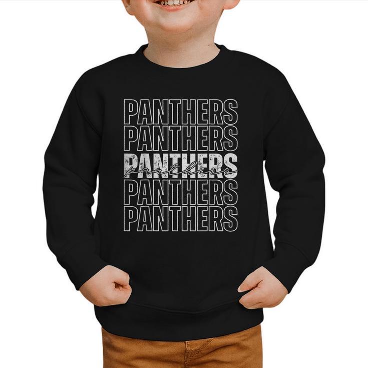 Panthers Mascot Back To School Spirit Sports Team Men Women Graphic Toddler Sweatshirt