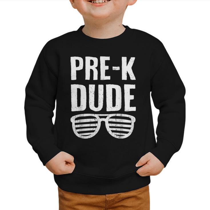 Pre-K Dude First Day Back To School Preschool Boys Kid Graphic Toddler Sweatshirt