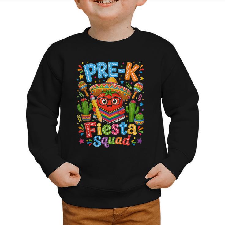 Pre-K Fiesta Squad Cute Tomato Back To School Party Graphic Toddler Sweatshirt