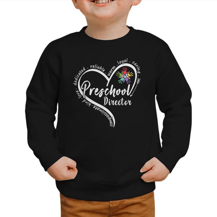 Preschool Director Assistant Back To School Daycare Thank Graphic Toddler Sweatshirt