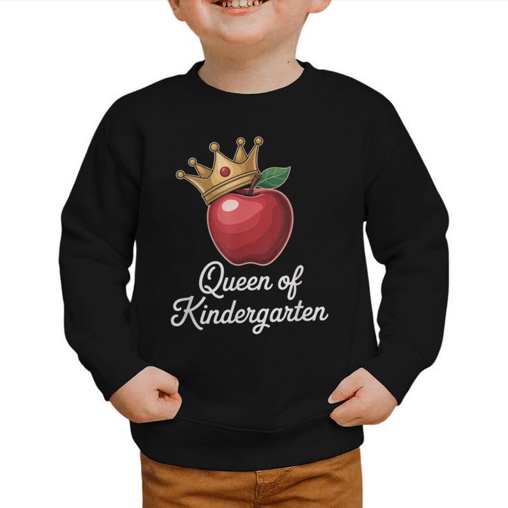 Queen Of Kindergarten Graduation Back To School Girl Graphic Toddler Sweatshirt