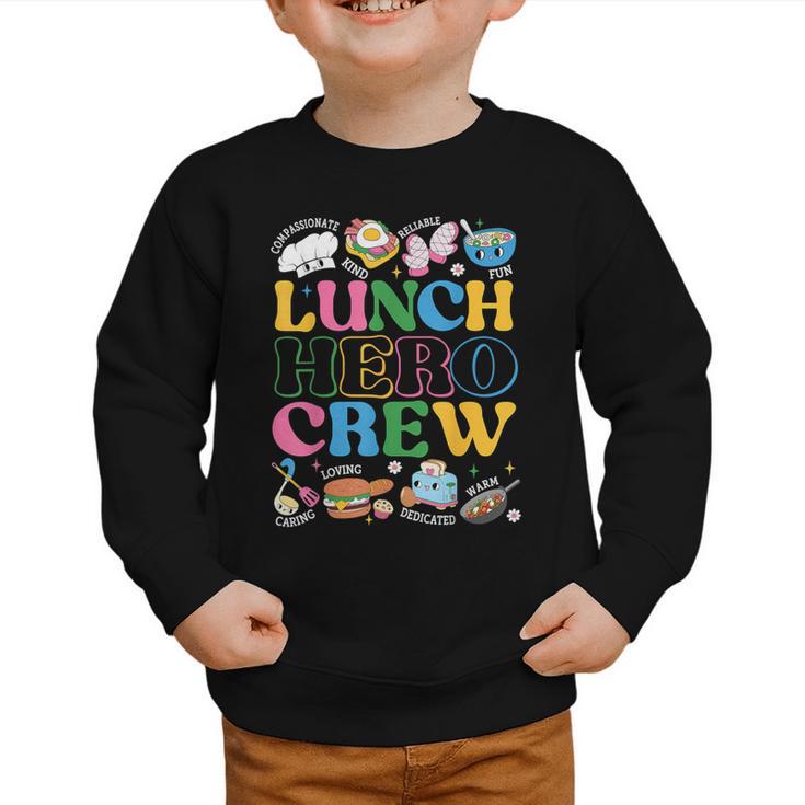 School Lunch Hero Squad Crew Back To School Women Men Graphic Toddler Sweatshirt