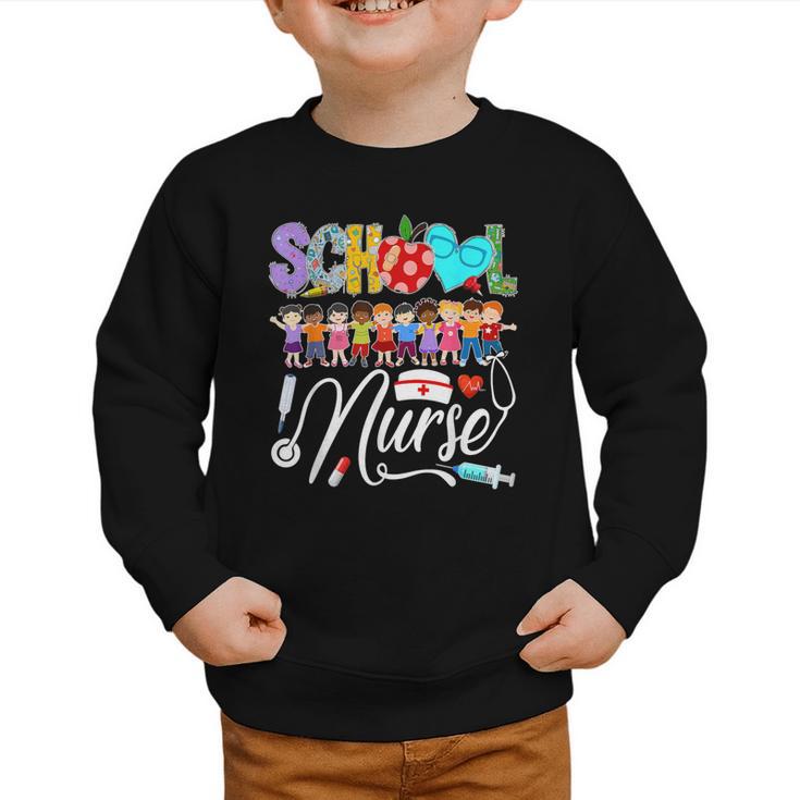 School Nurse Back To School First Day Of School Women Graphic Toddler Sweatshirt