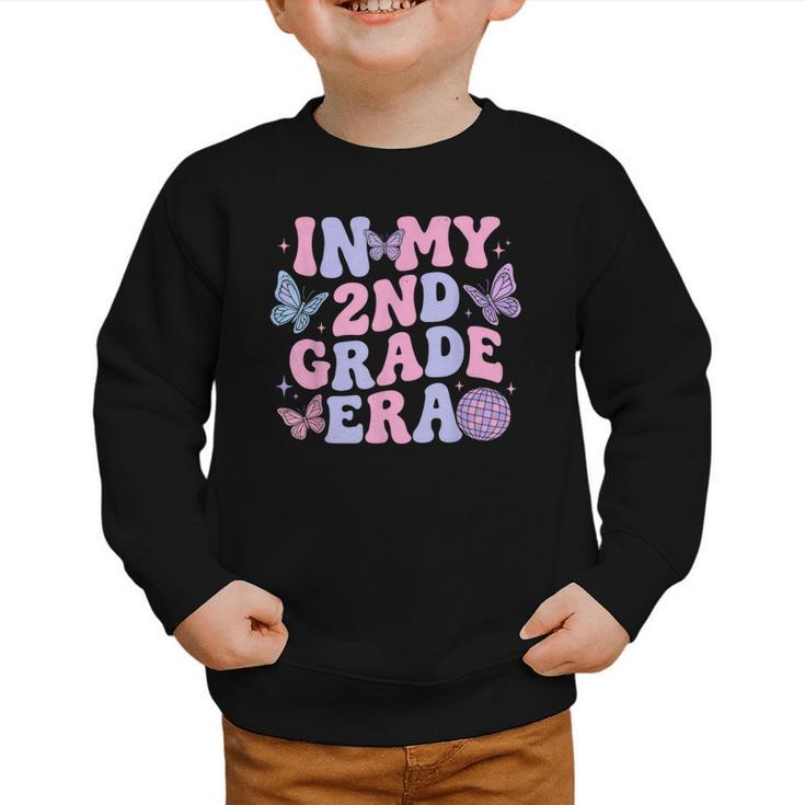 In My Second 2nd Grade Era Groovy Back To School Students Graphic Toddler Sweatshirt