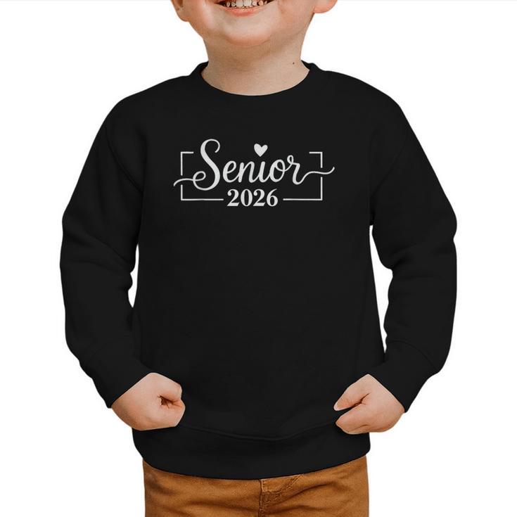 Senior 2026 Graduation Back To School Class Graphic Toddler Sweatshirt