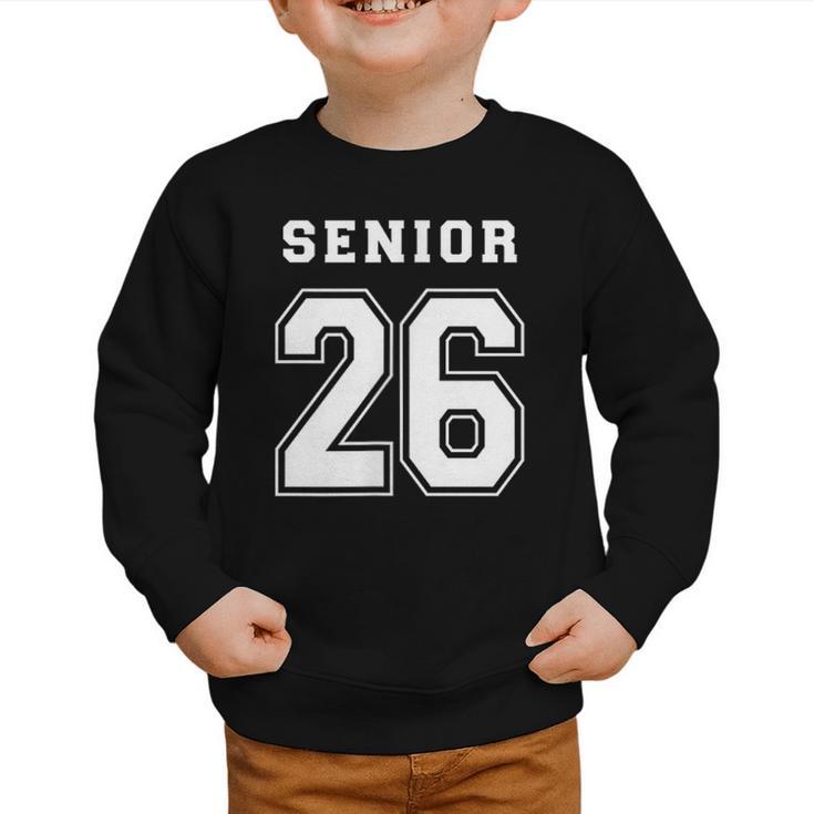 Senior 26 Class Of 2026 Front Back Grad Back To School Graphic Toddler Sweatshirt