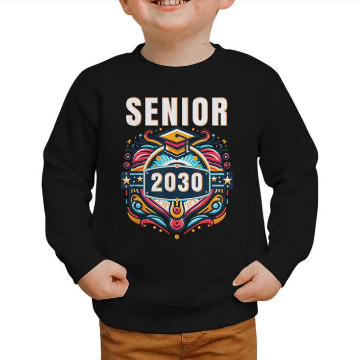 Senior 30 Class Of 2030 Back To School Graduation 2030 Graphic Toddler Sweatshirt