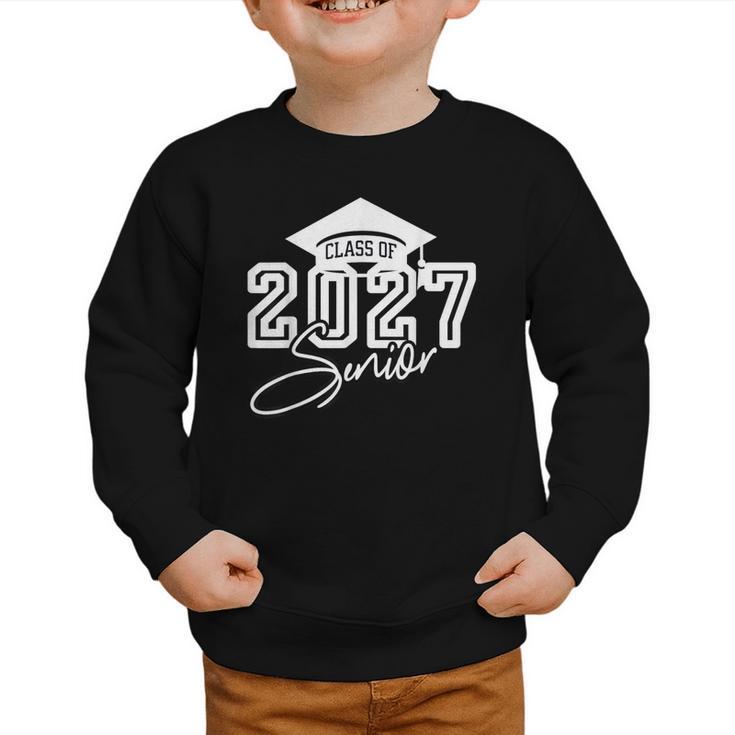 Senior Class Of 2027 Back To School Graduate Senior Year 27 Graphic Toddler Sweatshirt