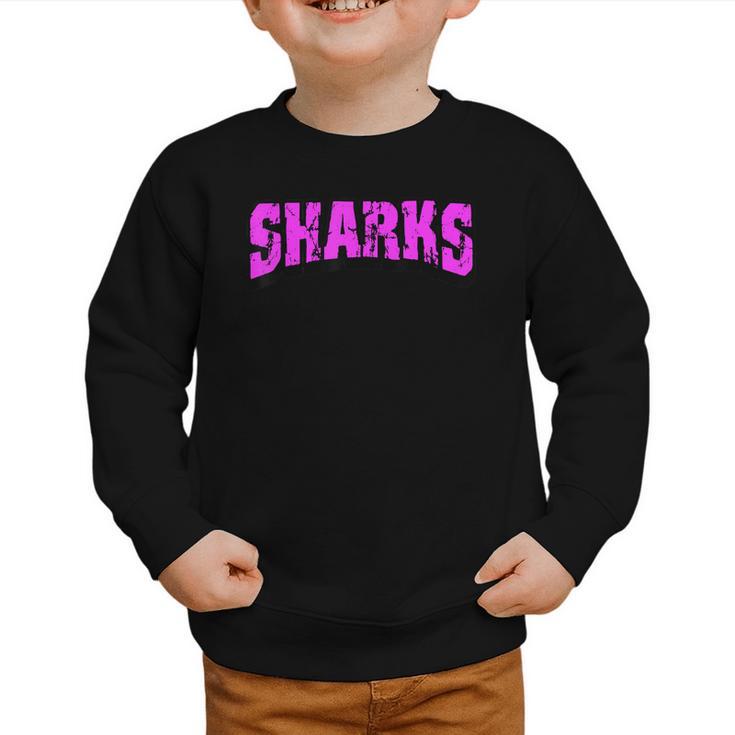Sharks Back To School Spirit Pk Graphic Toddler Sweatshirt