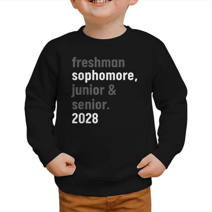 Sophomore Class Of 2028 Shirt Back To School High School Tee Graphic Toddler Sweatshirt