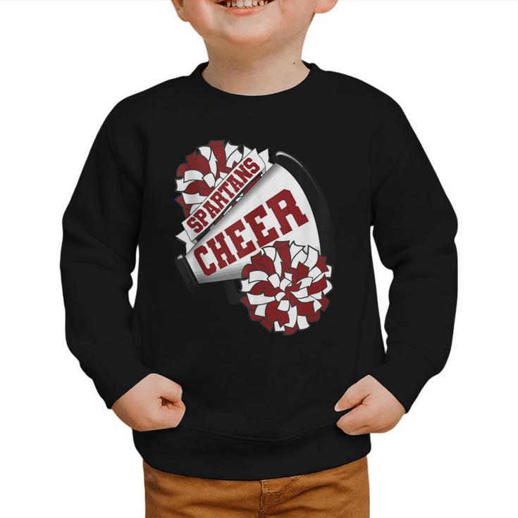Spartans Cheer Back To School Cheerleading Spirit M Graphic Toddler Sweatshirt