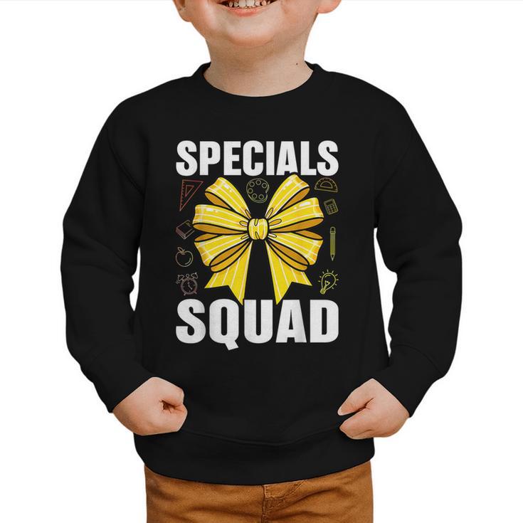 Specials Squad Tie Dye Back To School Women Appreciation Graphic Toddler Sweatshirt