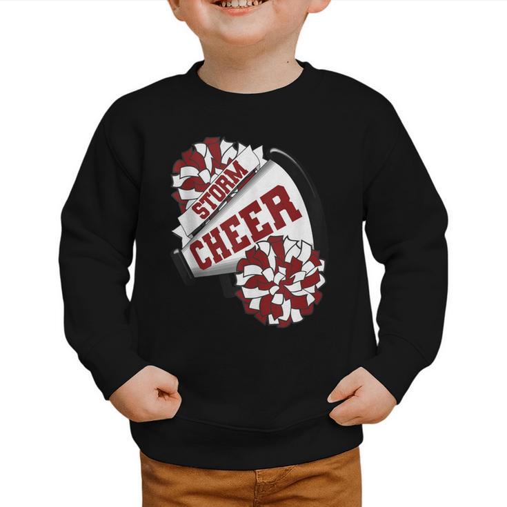 Storm Cheer Back To School Cheerleading Spirit M Graphic Toddler Sweatshirt