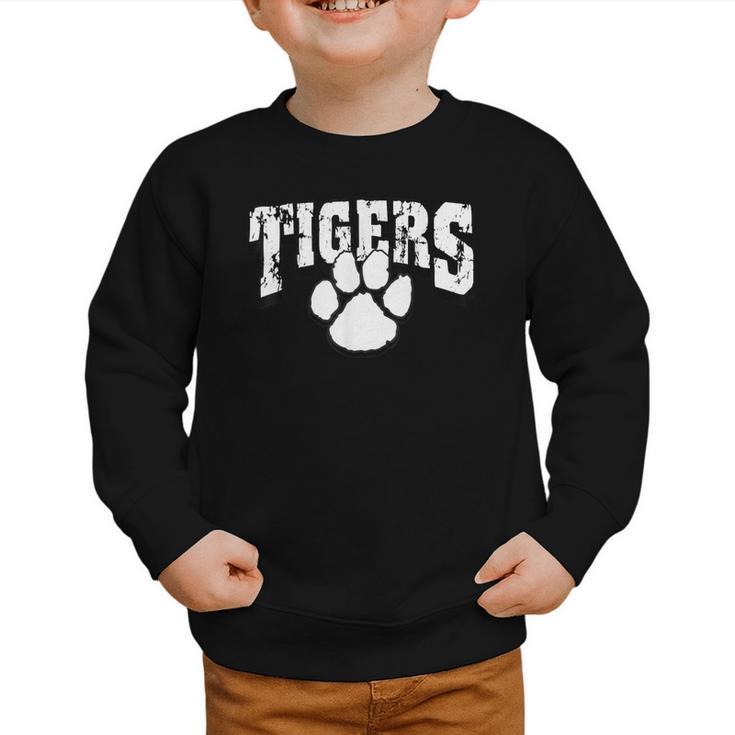 Tigers School Spirit Back To School B Graphic Toddler Sweatshirt