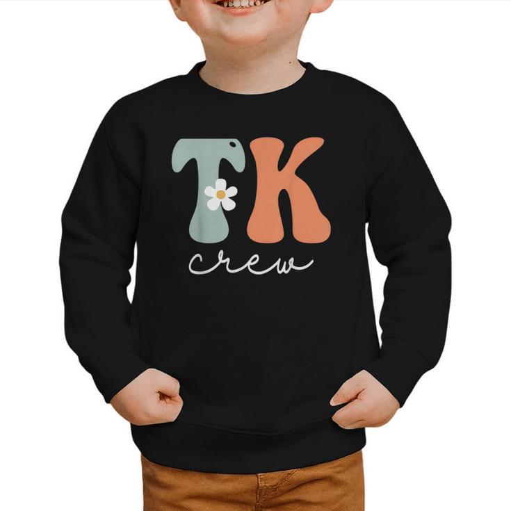 TK Crew Groovy Women Appreciation Day Hello Back To School Graphic Toddler Sweatshirt