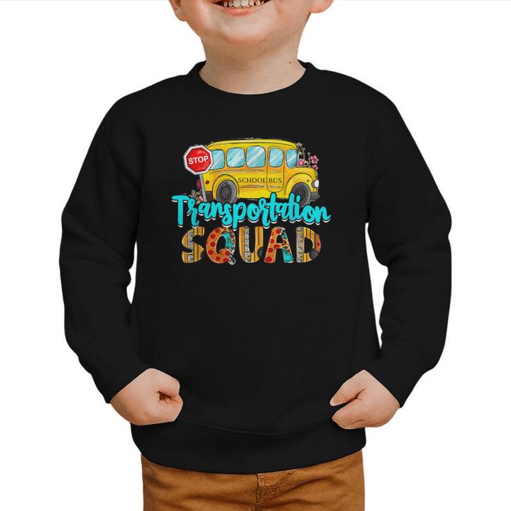 Transportation Squad Bus Driver Back To School Graphic Toddler Sweatshirt