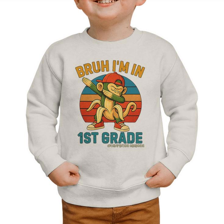 Bruh I’m In 1st Grade Italian Brainrot Meme Back To School Premium Tri-Blend Graphic Toddler Sweatshirt Bruh I’m In 1st Grade Italian Brainrot Meme Back To School Premium Tri-Blend Graphic Toddler Sweatshirt