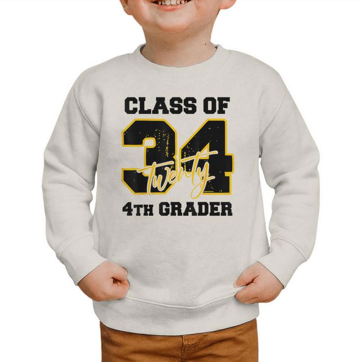 Class Of 2034 4th Grader Elementary School Back To School Graphic Toddler Sweatshirt Class Of 2034 4th Grader Elementary School Back To School Graphic Toddler Sweatshirt