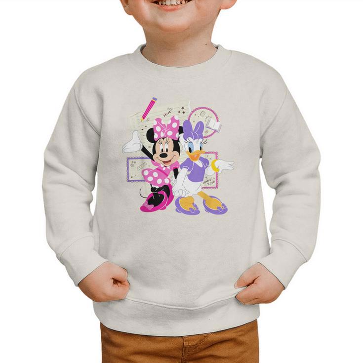 Disney Minnie & Daisy Back To School Best Friends BFFs Graphic Toddler Sweatshirt Disney Minnie & Daisy Back To School Best Friends BFFs Graphic Toddler Sweatshirt