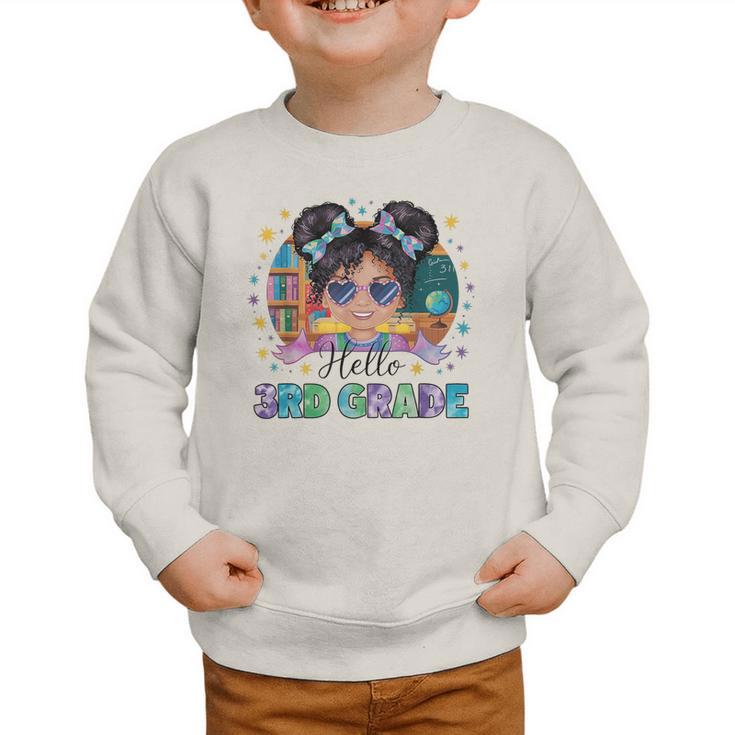 Hello 3rd Grade Girl Back To School Kids Boys Girls Graphic Toddler Sweatshirt Hello 3rd Grade Girl Back To School Kids Boys Girls Graphic Toddler Sweatshirt