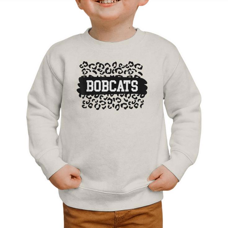 Leopard Bobcats School Spirit Fan Team Back To School Graphic Toddler Sweatshirt Leopard Bobcats School Spirit Fan Team Back To School Graphic Toddler Sweatshirt