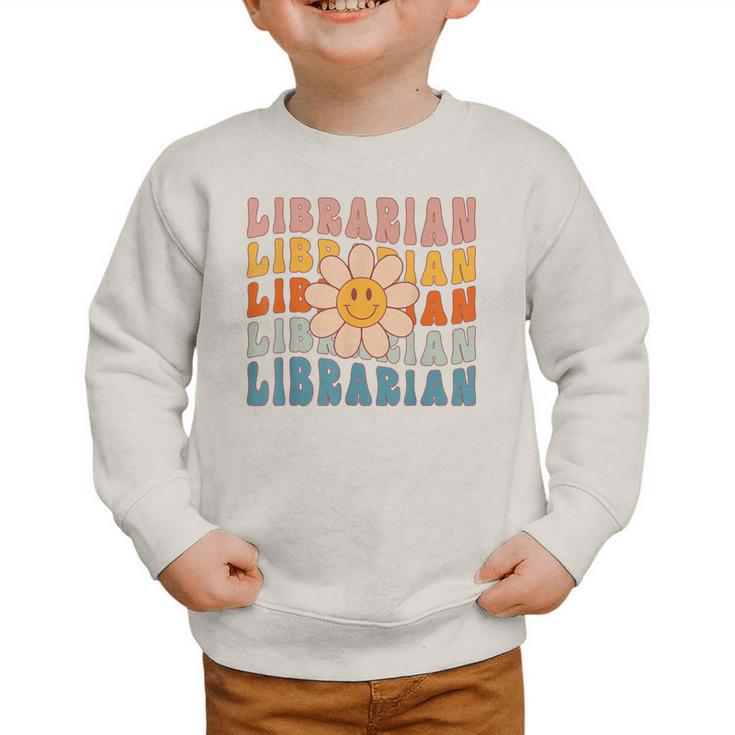 Librarian Retro Find Me At The Library Back To School Graphic Toddler Sweatshirt Librarian Retro Find Me At The Library Back To School Graphic Toddler Sweatshirt