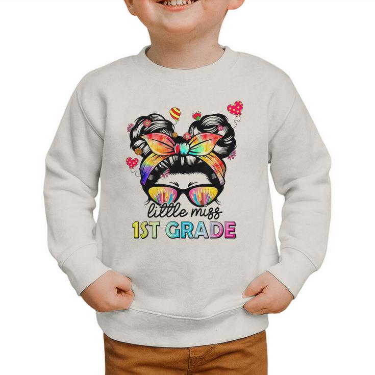 Little Miss First Grade Back To School 1st Grade Girls Graphic Toddler Sweatshirt Little Miss First Grade Back To School 1st Grade Girls Graphic Toddler Sweatshirt