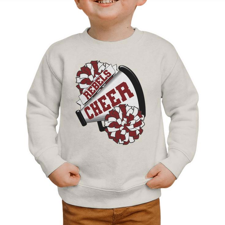 Rebels Cheer Back To School Cheerleading Spirit M Performance Graphic Toddler Sweatshirt Rebels Cheer Back To School Cheerleading Spirit M Performance Graphic Toddler Sweatshirt