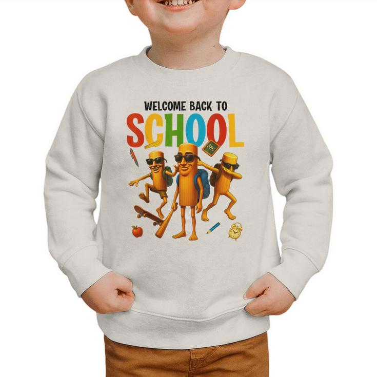 Tung Tung Sahur Back To School Brainrot Meme Boys Girls Kid Graphic Toddler Sweatshirt Tung Tung Sahur Back To School Brainrot Meme Boys Girls Kid Graphic Toddler Sweatshirt