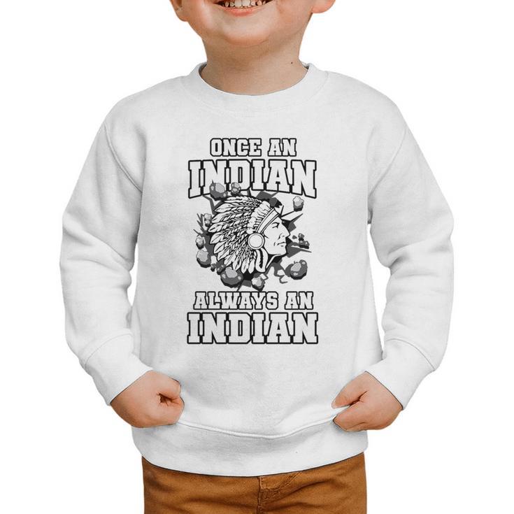 Always An Indian Back To School Spirit Premium Tri-Blend Graphic Toddler Sweatshirt
