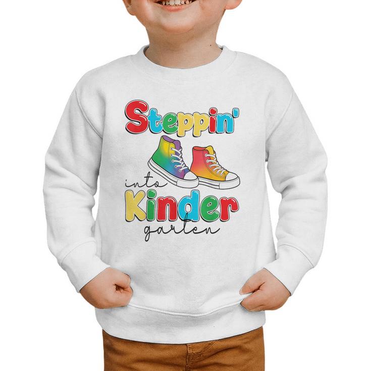 Back To School Girls Boys First Day Of Kindergarten Graphic Toddler Sweatshirt