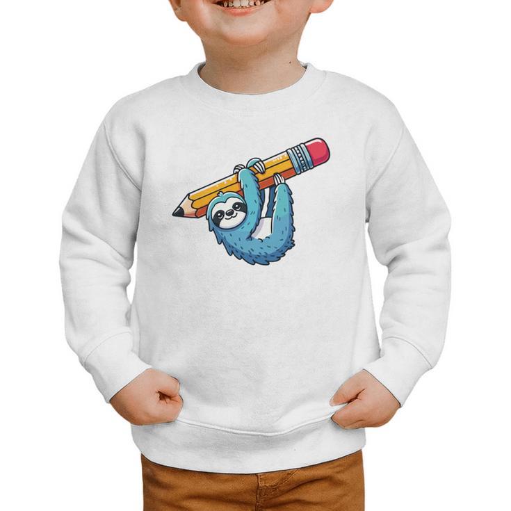 Back To School Seventh Grade Sloth Hanging Out In 7th Grade Performance Graphic Toddler Sweatshirt