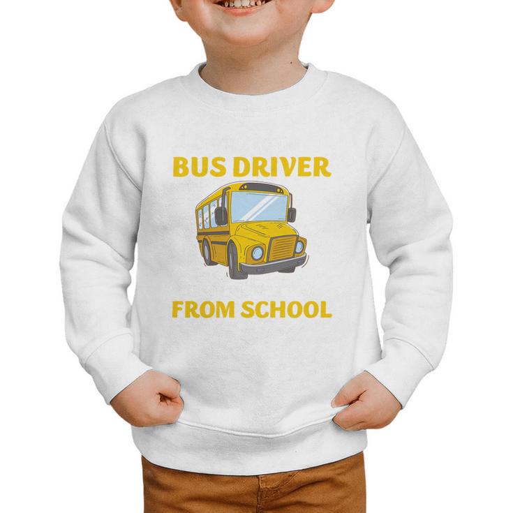 School Bus Driver Kindness Humor Back To School Quote Premium Tri-Blend Graphic Toddler Sweatshirt