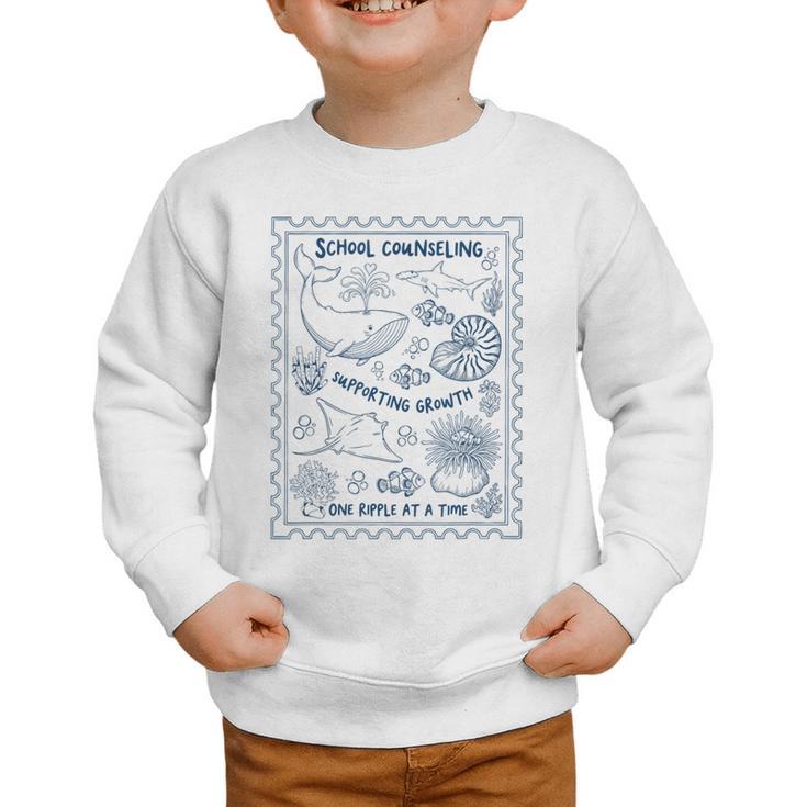 School Counselor Ocean Guidance Counselor Back To School Graphic Toddler Sweatshirt