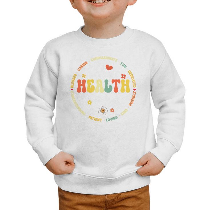 School Health Team Squad Back To School Nurse Squad Premium Tri-Blend Graphic Toddler Sweatshirt
