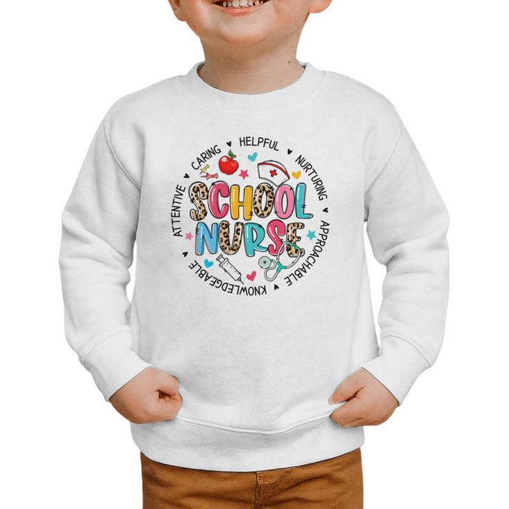 School Nurse Appreciation Back To School Nurse For Women Graphic Toddler Sweatshirt