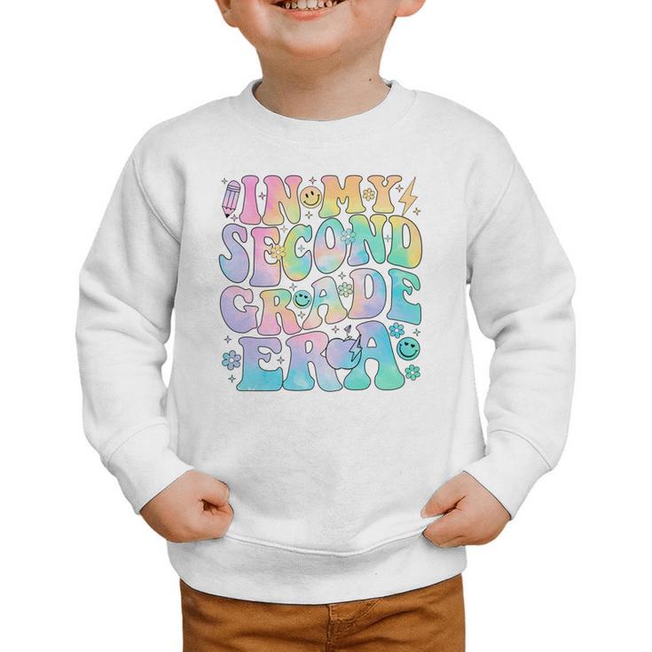 In My Second Grade Era Girl Tie Dye 2nd Grade Back To School Performance Graphic Toddler Sweatshirt