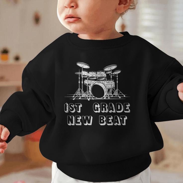 1st Grade New Beat Music And Dumb Lover Back To School Graphic Toddler Sweatshirt 1st Grade New Beat Music And Dumb Lover Back To School Graphic Toddler Sweatshirt