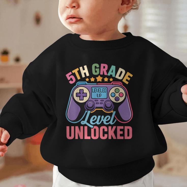 5th Grade Level Unlocked Shirt – Gamer Back To School Graphic Toddler Sweatshirt