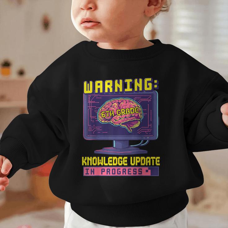 6th Grade Back To School Sixth Grade Smart Boys Computer Graphic Toddler Sweatshirt