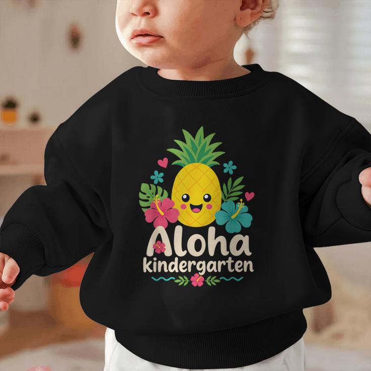 Aloha Kindergarten Pineapple Back To School Graphic Toddler Sweatshirt