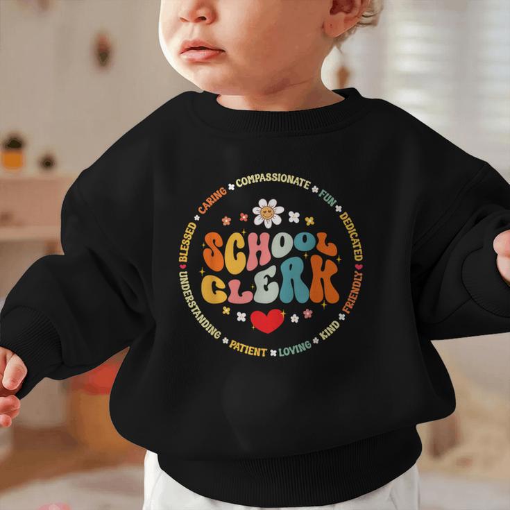 Attendance School Clerk Appreciation Week Back To School Graphic Toddler Sweatshirt