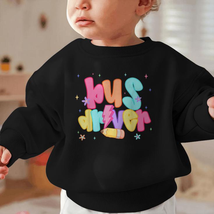 Back To School Bus Driver First Day Men Women Lighting Graphic Toddler Sweatshirt Back To School Bus Driver First Day Men Women Lighting Graphic Toddler Sweatshirt
