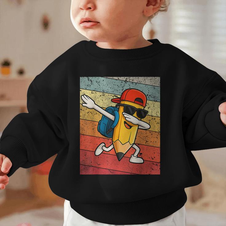 Back To School Dabbing Pencil First Day Boys Kids Graphic Toddler Sweatshirt Back To School Dabbing Pencil First Day Boys Kids Graphic Toddler Sweatshirt