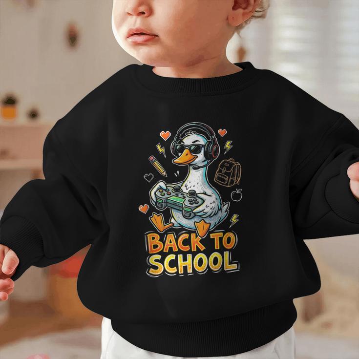 Back To School Gaming Kindergarten First Grade Goose Boys Graphic Toddler Sweatshirt Back To School Gaming Kindergarten First Grade Goose Boys Graphic Toddler Sweatshirt